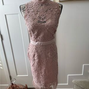 🌸Saylor Lillie Blush Pink Dress Size M With Detailed Fringe🌸